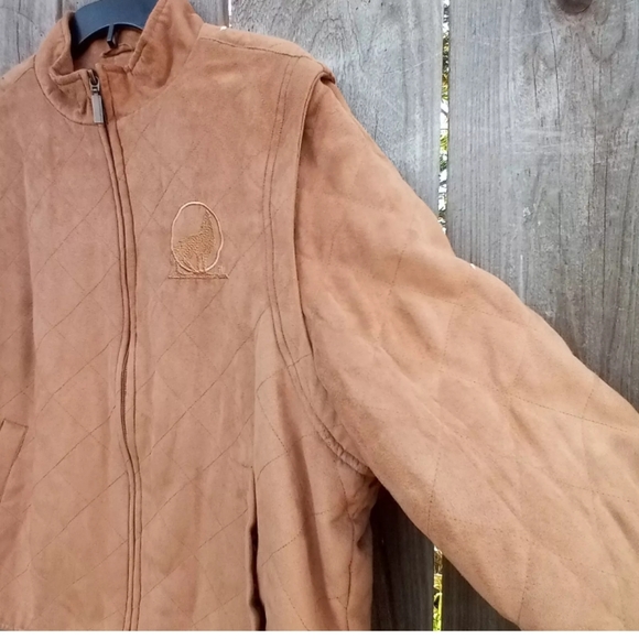 Lake Matley Jacket Mens Size XL Brown Removable Sleeve Light Weight Polyester - Picture 3 of 12